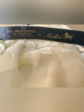 Medici Black Full Grain Leather Men’s Belt